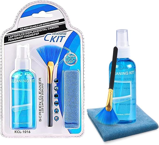 Sounce LCD Screen Cleaning 3 in 1 Screen Cleaner with Spray Cloth Brush Clean Tool for Laptops, Computers, Mobiles (LCD Screen Cleaning 3 in 1 Screen Cleaner with Spray Cloth Brush Clean Tool)