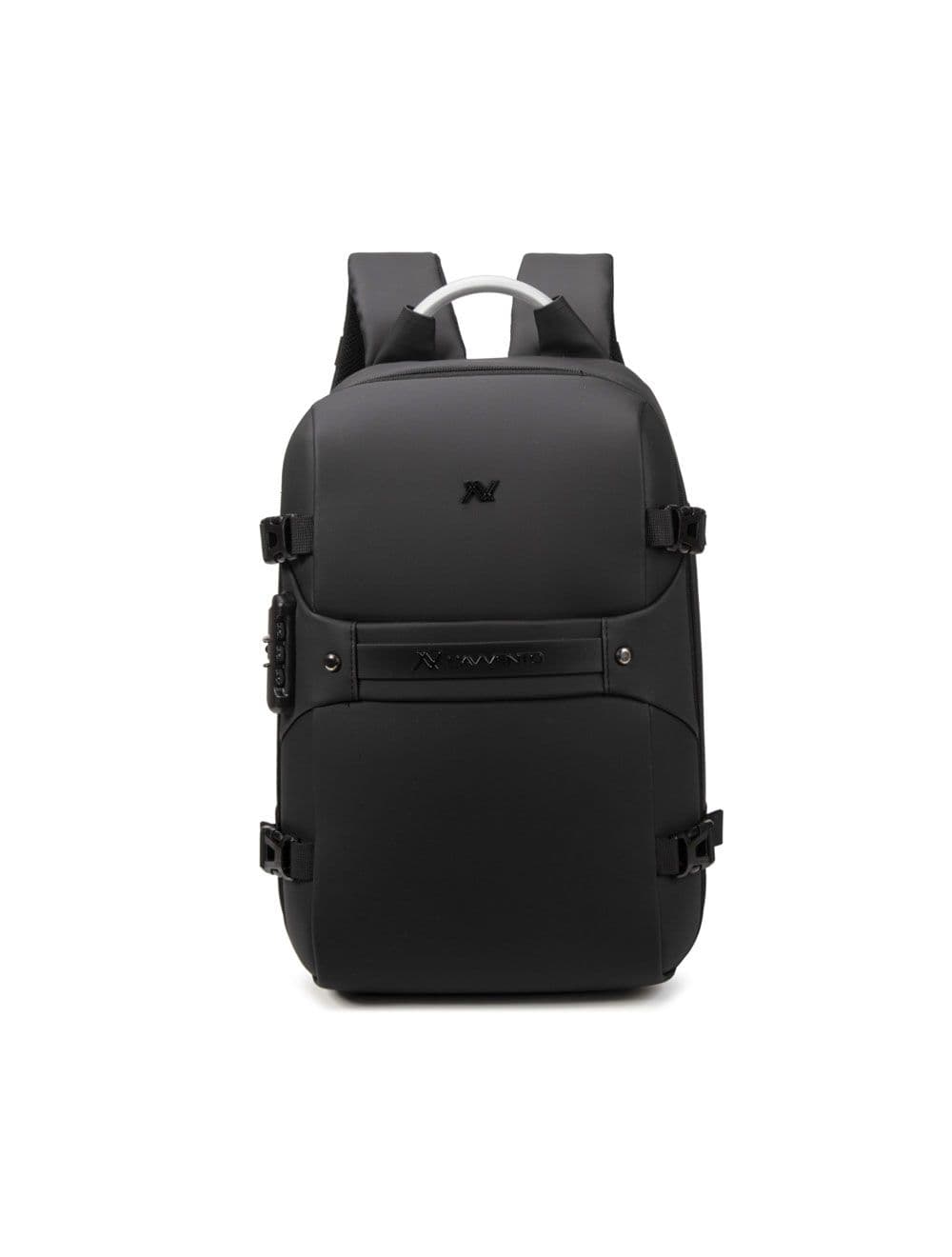 لافينتو (BGV06) شنطة ظهر Daily Laptop Anti-Theft - حجم يصل الى 15.6 بوصة مصنوعة من نايلون عالي الكثافة مقاوم للماء وبوليستر مع ماوس و منظف صغير - أسود