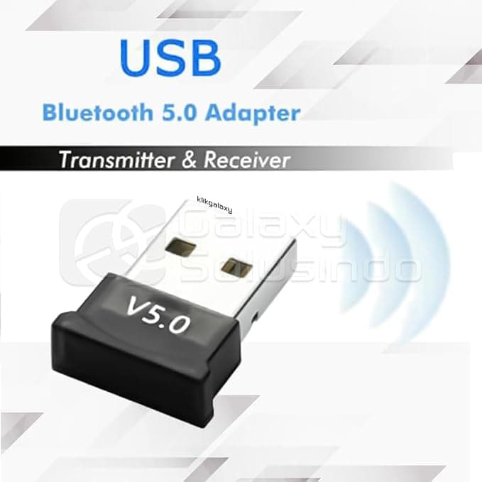 Bluetooth USB Dongle Adapter – Wireless Receiver for PC/Laptop, Supports Bluetooth 5.0, Plug & Play for Windows, Keyboard, Mouse, Headset, and More – Black